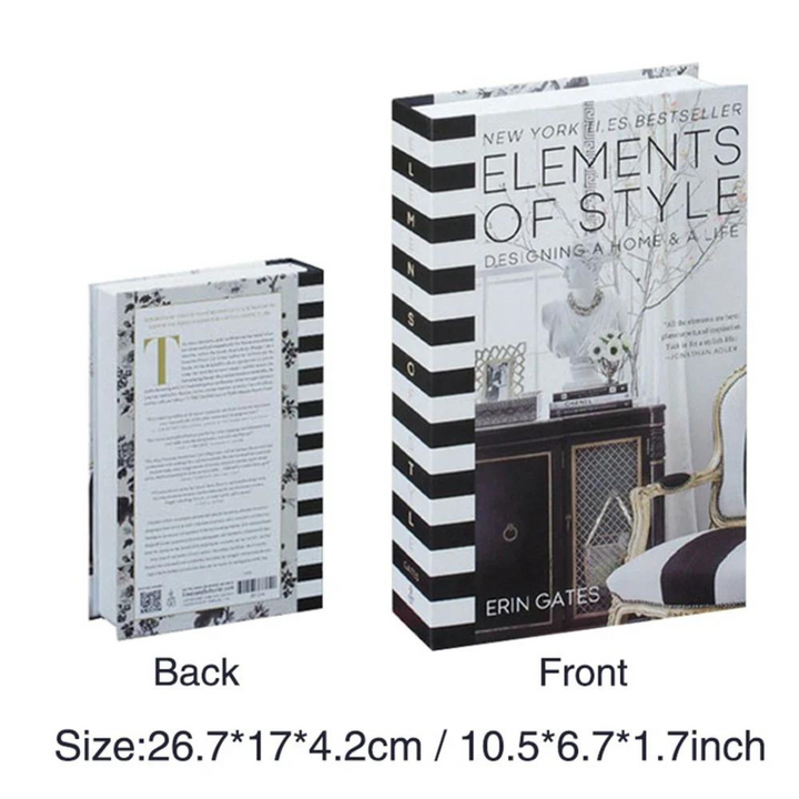 Coffret secret en forme de livre – Rangement discret et décoratif