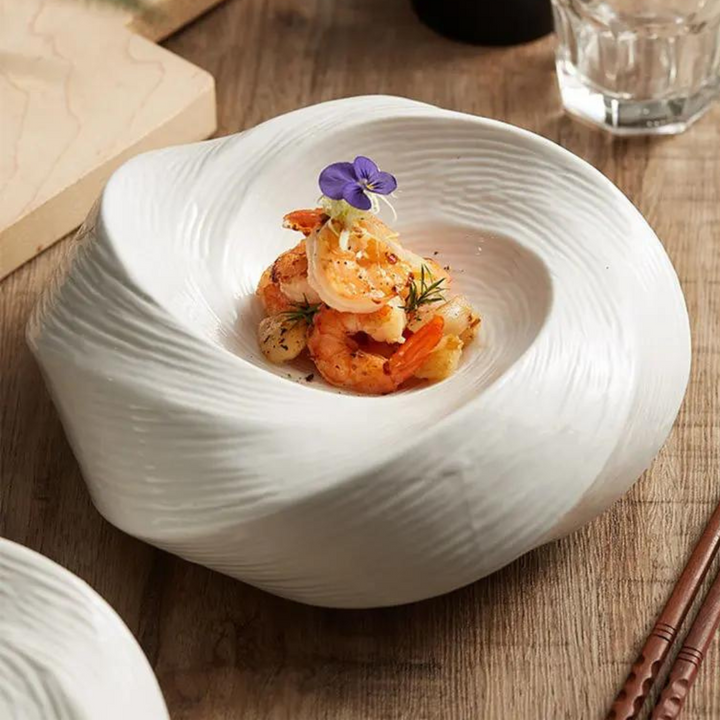 Bol en Céramique Design Tourbillon – Élégance et Originalité pour vos Repas