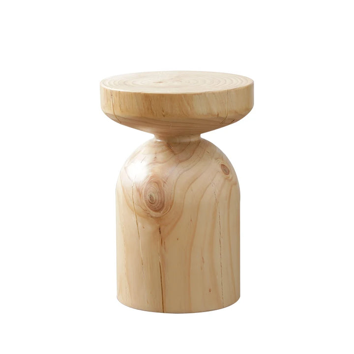 Tabouret en bois artisanal – Élégance rustique et décoration naturelle