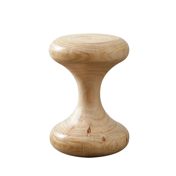 Tabouret en bois artisanal – Élégance rustique et décoration naturelle