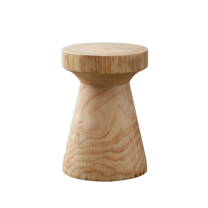 Tabouret en bois artisanal – Élégance rustique et décoration naturelle