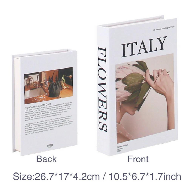 Coffret secret en forme de livre – Rangement discret et décoratif