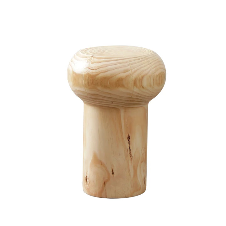 Tabouret en bois artisanal – Élégance rustique et décoration naturelle