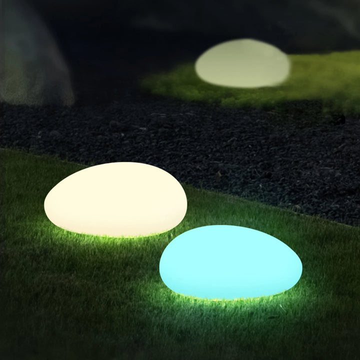 Pierre lumineuse solaire – Dalle LED multicolore pour jardin