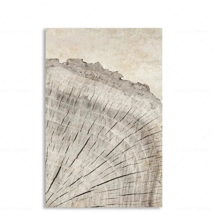 Toile Abstraite Cernes d'Arbres – Impression HD