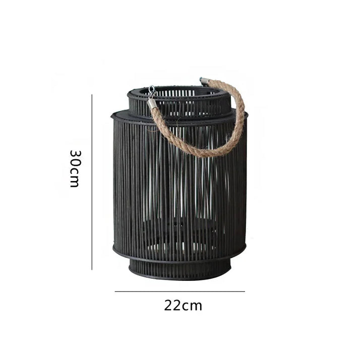 Lanterne Décorative en Imitation Bambou