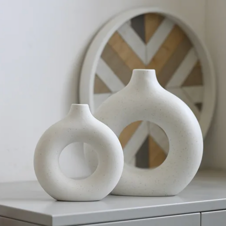 Vases Halo – Ensemble de 2 Vases Design en Céramique