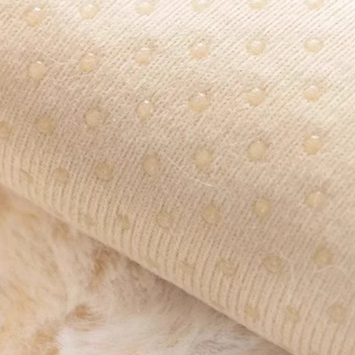 Tapis long en fausse fourrure de lapin