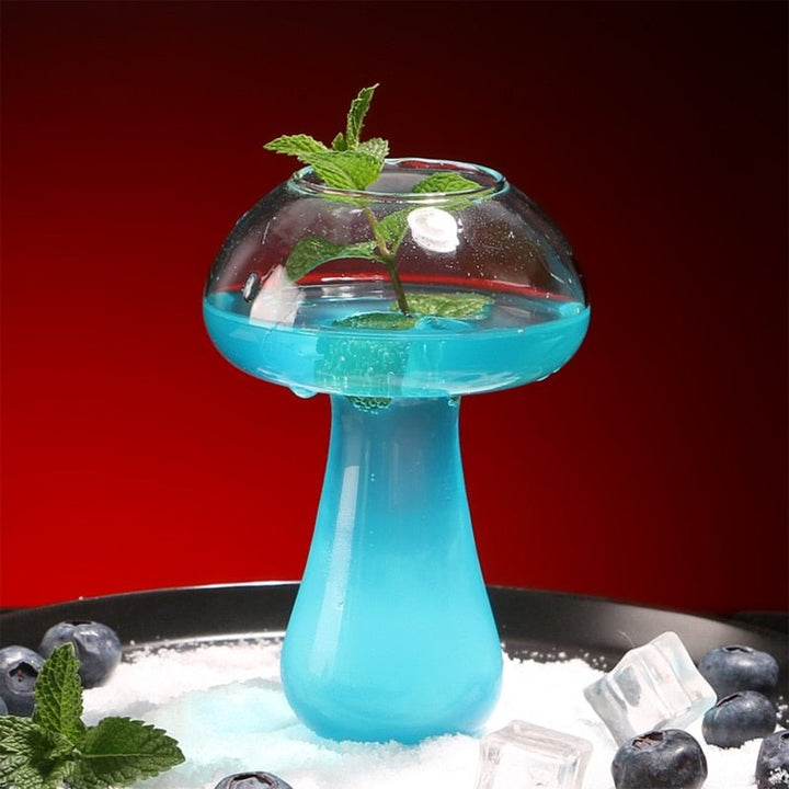 Verre à cocktail champignon – Design fantaisie en verre soufflé